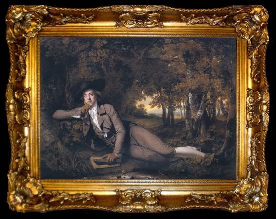 framed  Joseph wright of derby Sir Brooke Boothby, ta009-2